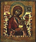 Icon of the Mother of God the “Milk-Giver” of the Hilandar Monastery on Mt. Athos