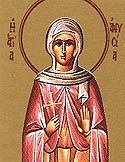 Virginmartyr Anysia at Thessalonica