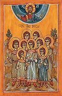 Martyr Adarnase of Kola with his eight brothers